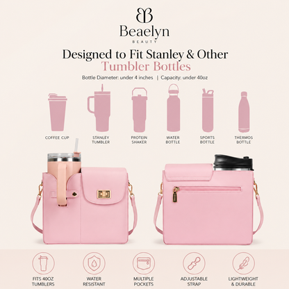 Stanley-style tumbler crossbody bag